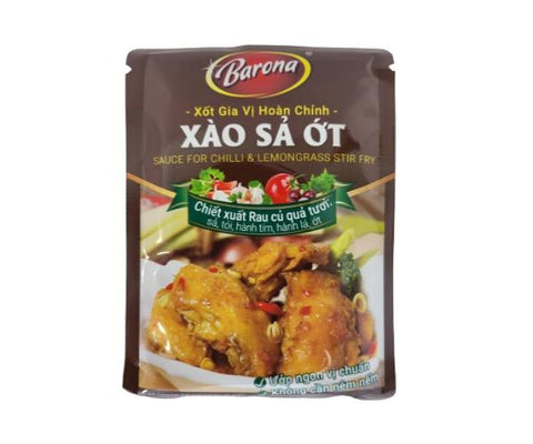Barona sauce for Chili & Lemongrass stir fry 80g (Sốt Xào Sả Ớt 80g)
