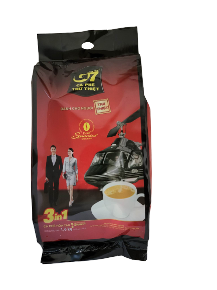 Trung Nguyen instant Coffee G7 3 in1 Bag 1600G (100 sticks 16gr)