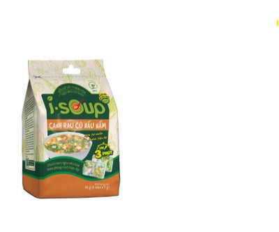 iSoup vegetable &amp; mushroom soup (Viên canh rau củ nấu nấm ăn liền)