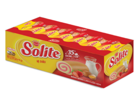 Solite sponge cake (Bánh bông Lan Solite) (20 pcs x 18g)