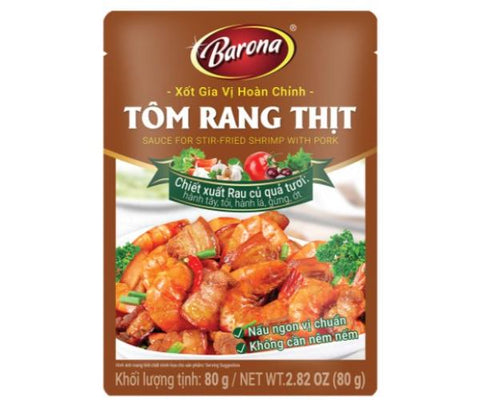 Barona Sauce for Stir-fried Shrimp with Pork 80g (Sốt Tôm Rang Thịt)