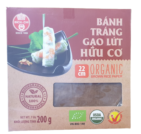 Bich Chi Organic Brown Rice Paper 22cm (200g)