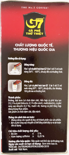 Trung Nguyen G7 3in1 Coffee Box 288gr