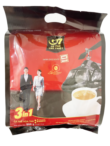 Trung Nguyen G7 3in1 Bag 800G (50 Sticks 16gr)