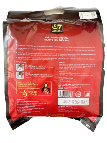Trung Nguyen G7 3in1 Coffee Bag 800G (50 Sticks 16gr)